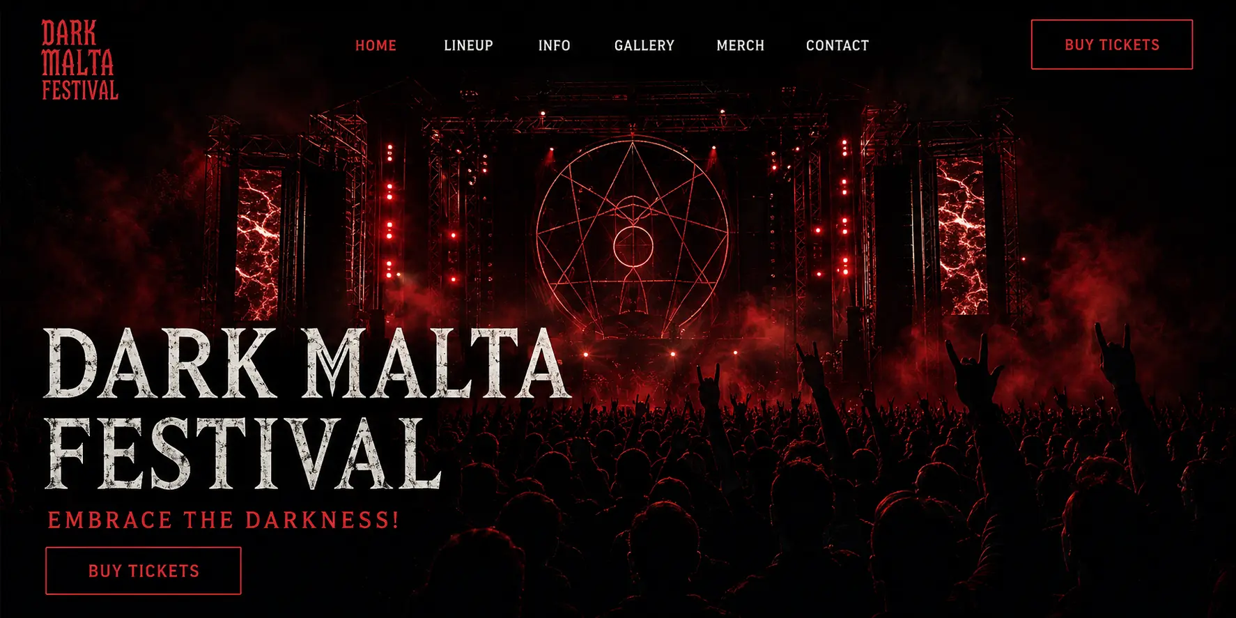 Dark Malta Festival website