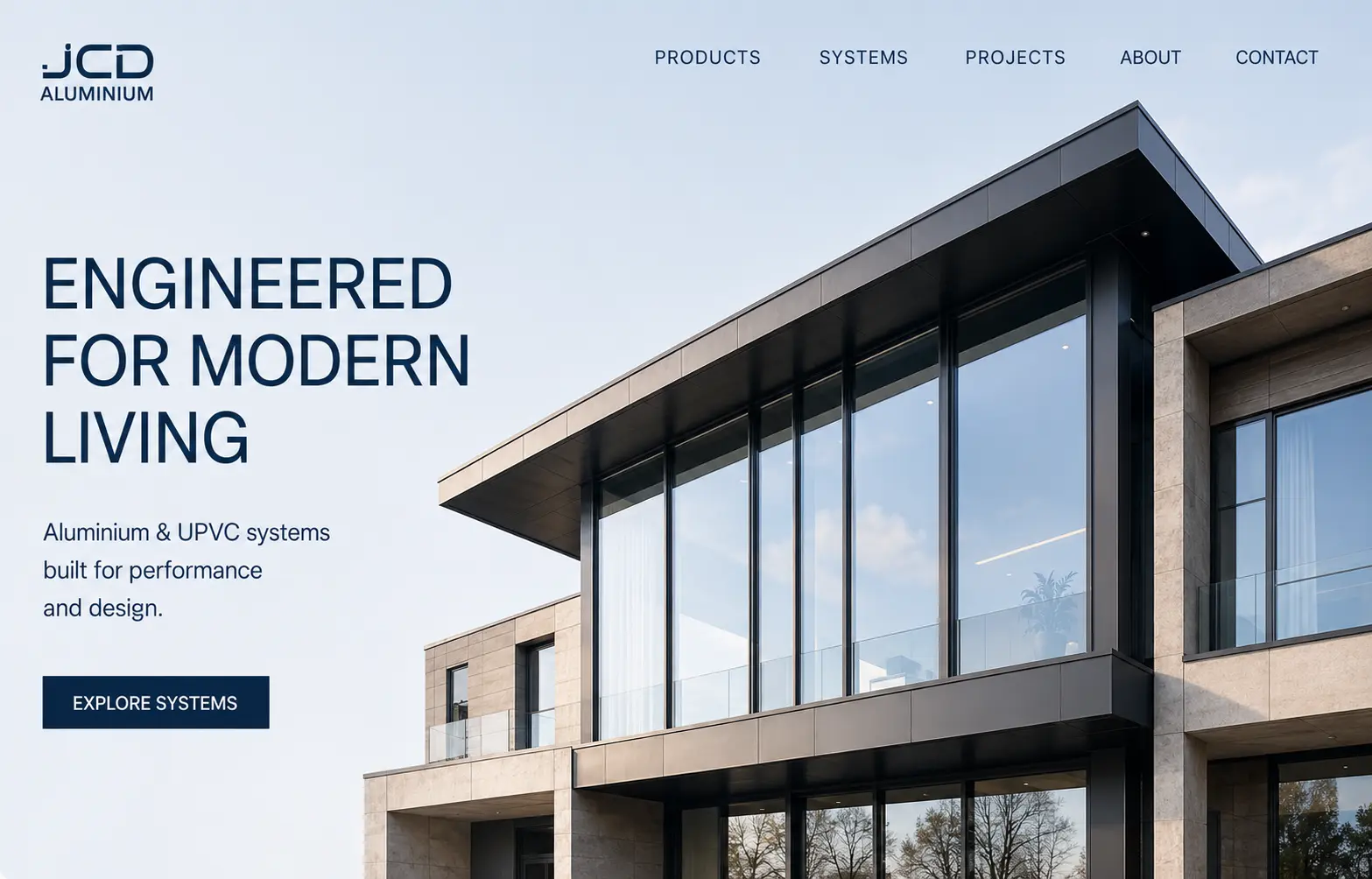 JCD Aluminium website